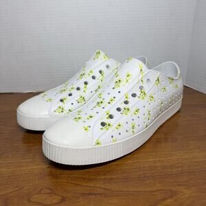 Native Mens Jefferson Print Memento Floral Yellow/White Fashion Sneaker Size 11
